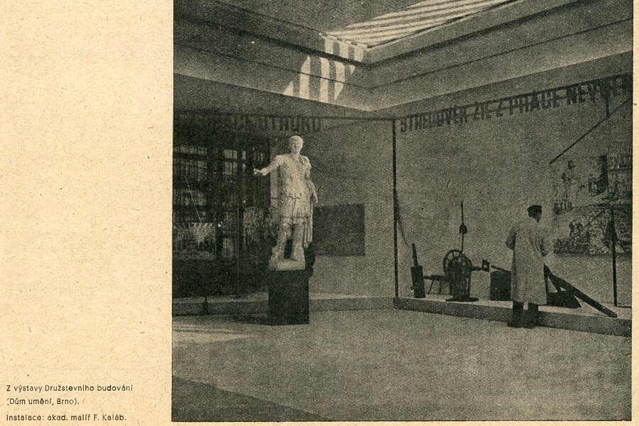 Reprodukce z časopisu: Blok, časopis pro umění, ročník II, Brno 1947–48, Blok Informace o kulturní práci, s. 5